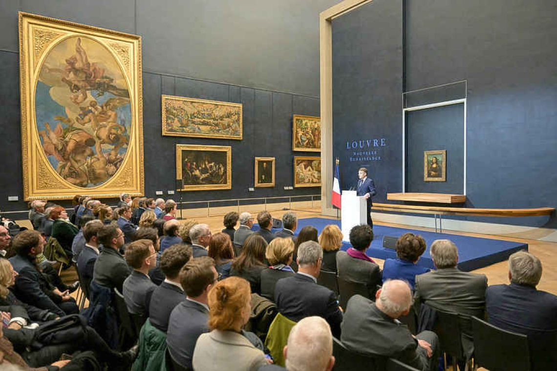 Macron announces renovation to expand capacity of Louvre museum 